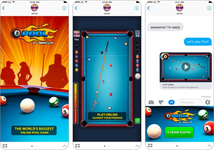 8 Ball Pool iMessage game