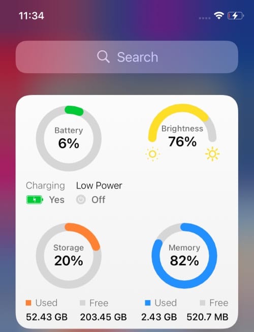 Battery Widget Color Widgets for iOS 14