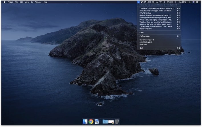 copyclip mac app screenshot