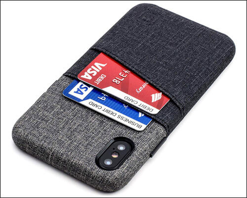 Dockem iPhone X Xs Card Holder Leather Wallet Case