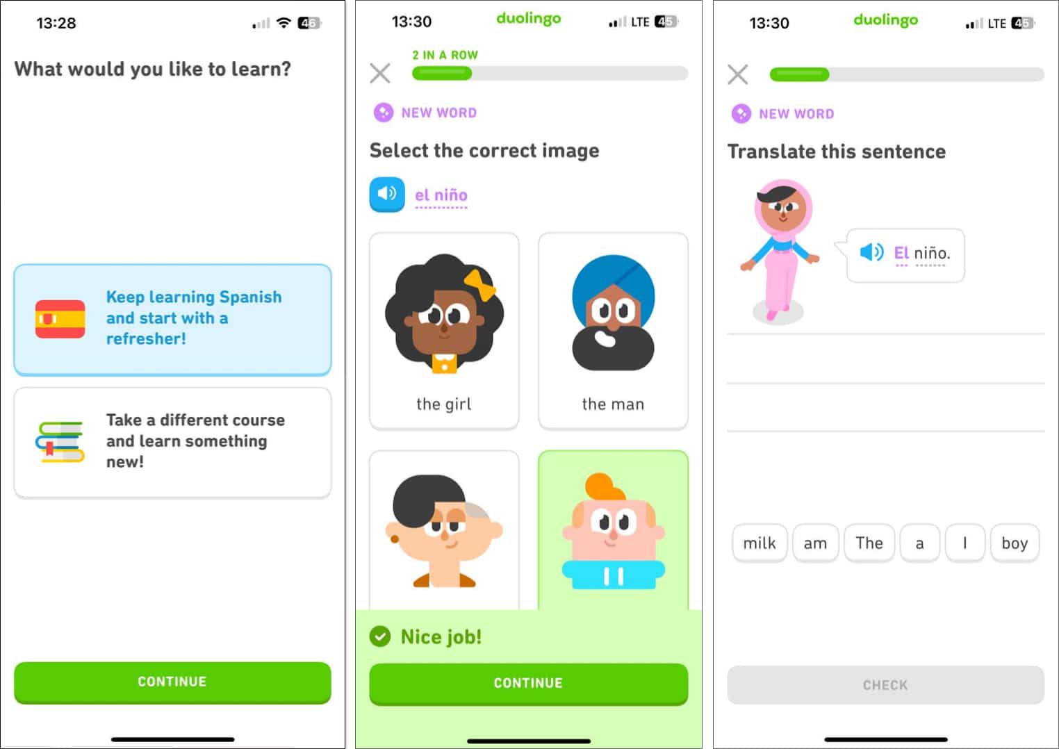 Duolingo Language Lessons iPhone app