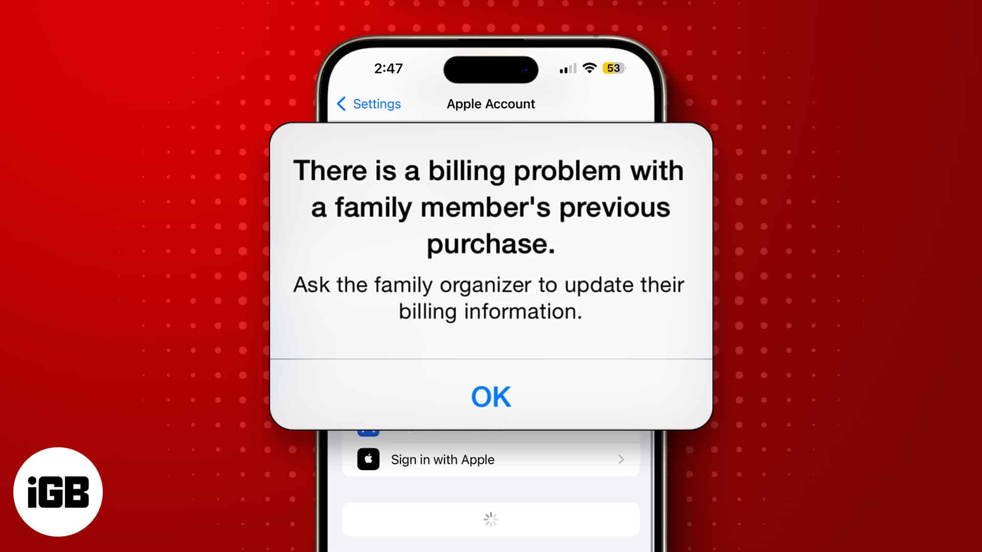 Fix there is a billing problem with a previous purchase error