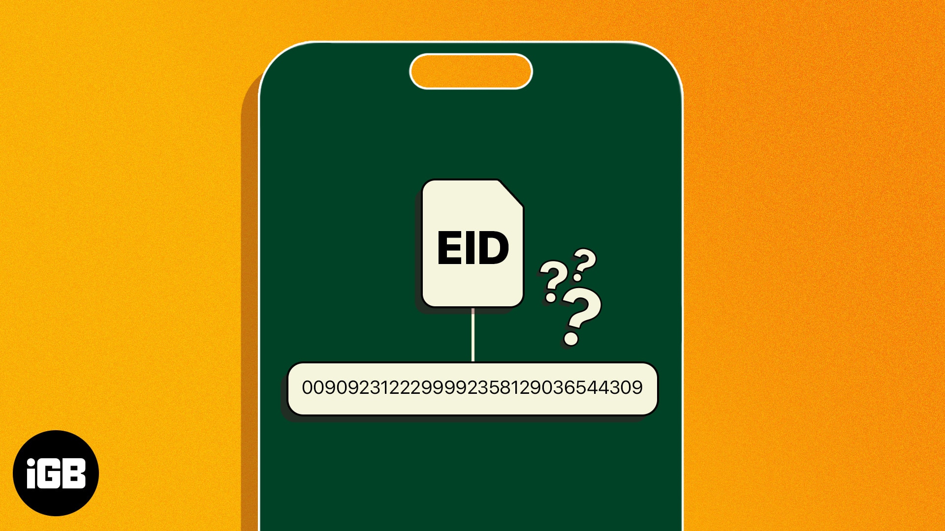 How to get eid number on iphone