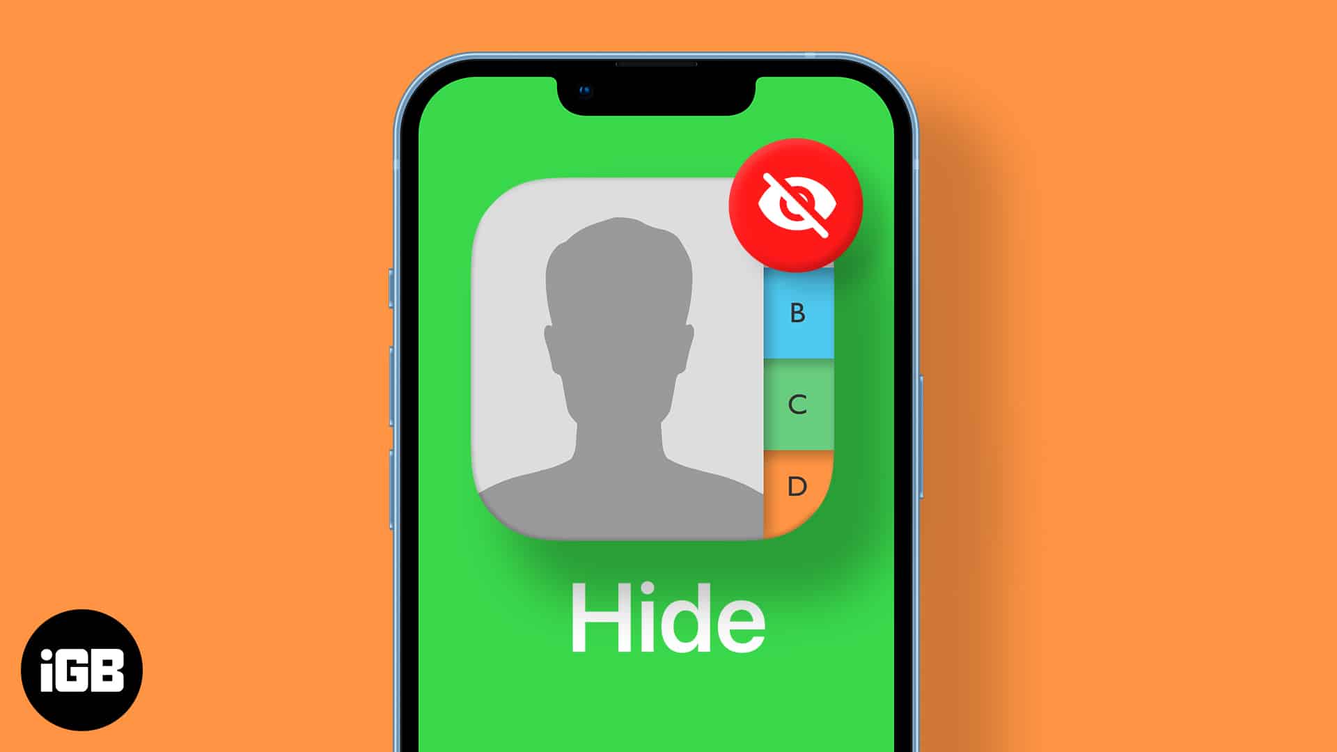 How to hide contacts on iphone