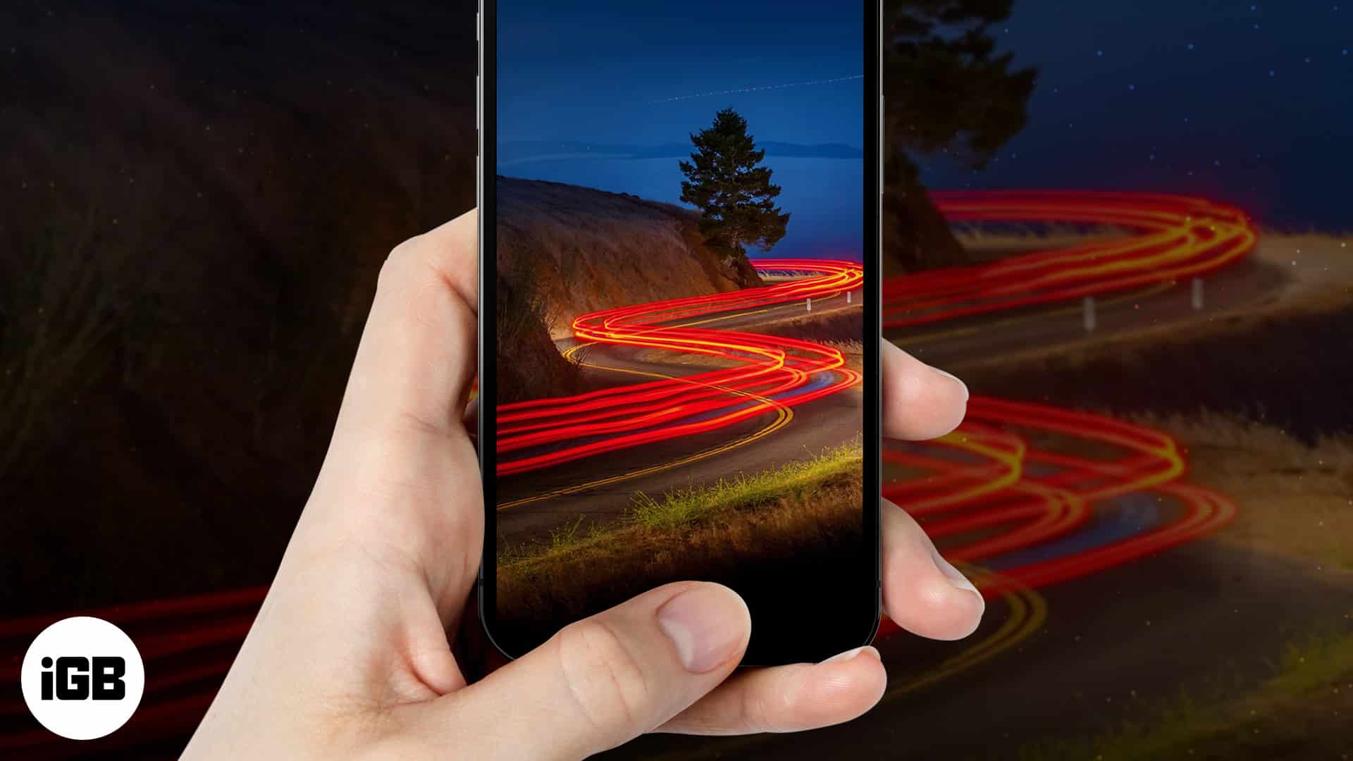 How to take a long exposure photo on iphone