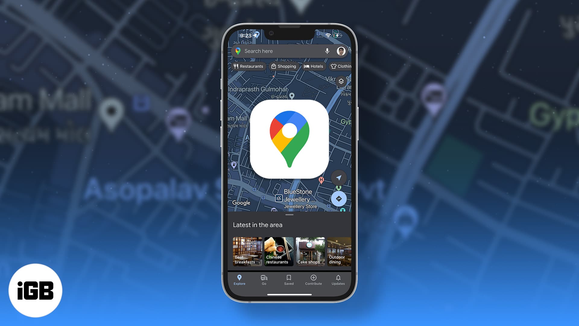 How to turn on dark mode in google maps on iphone