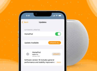 How to update homepod software using home app on iphone