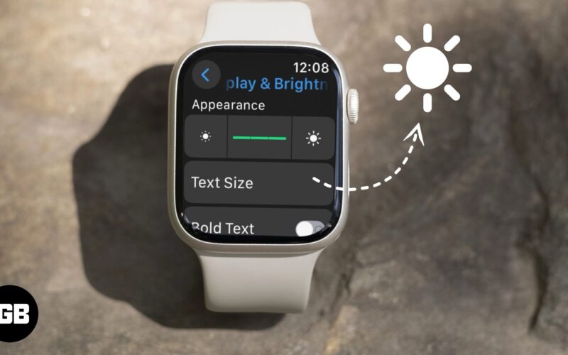 Manually increase your Apple Watch screen brightness