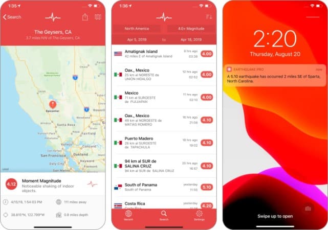 My Earthquake Alerts Feed App for iPhone and iPad