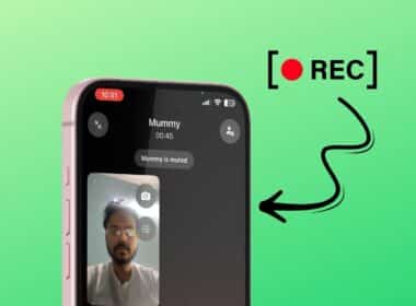 Recording WhatsApp calls on an iPhone.