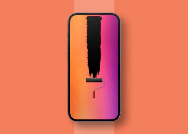 Roller brush Dynamic Island Wallpaper for iPhone