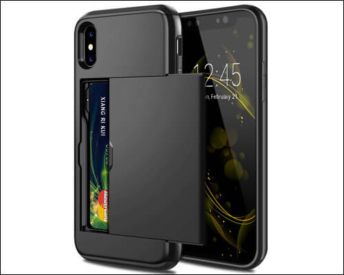 SAMONPOW iPhone X Xs Card Holder Case