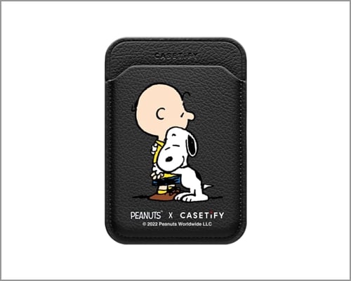 Snoopy Charlie Hug MagSafe Wallet for iPhone