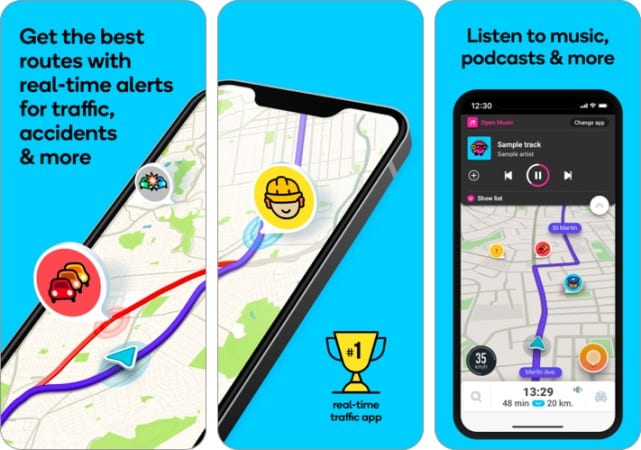 Waze Navigation app for iPhone